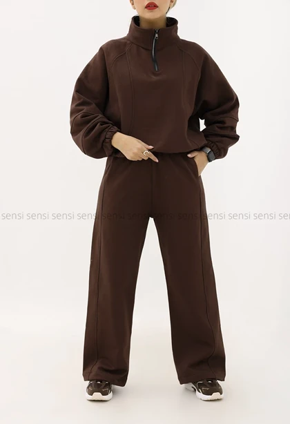 ست نیم زیپ کمر کش کد1005054