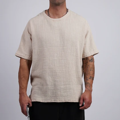 تیشرت یقه گرد لینن کد 171200