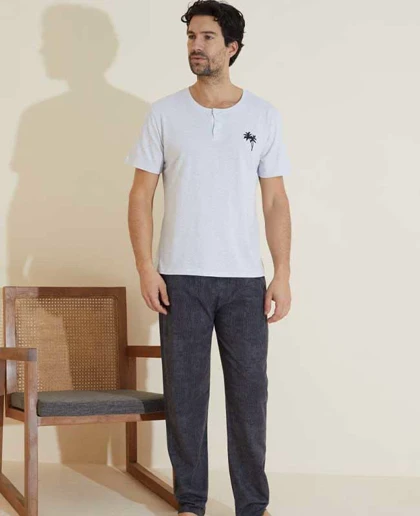 تیشرت و شلوار مردانه برند سیاه اینجه کد 09850