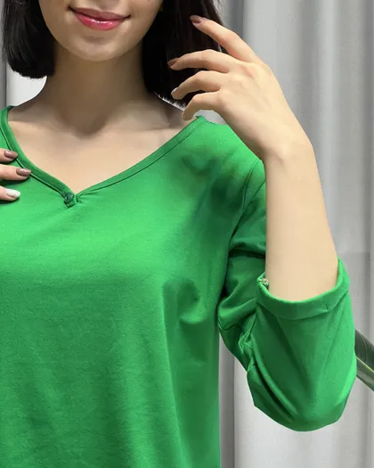 بلوز یقه دکمه