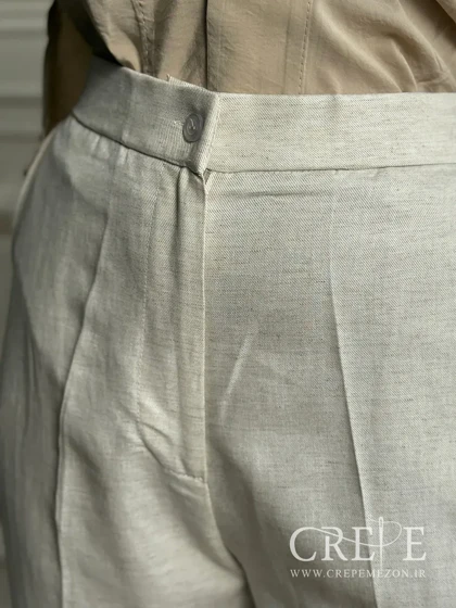جلیقه شلوار لینن