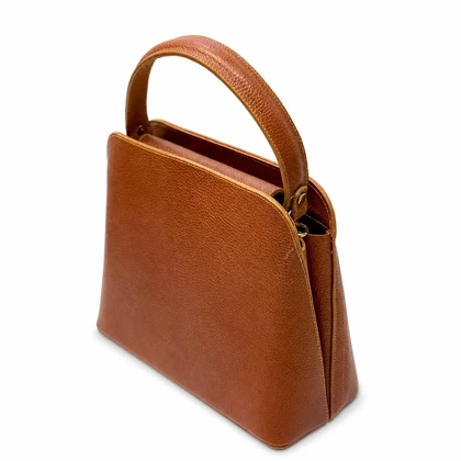 کیف چرم طبیعی زنانه مدل دو حلقه