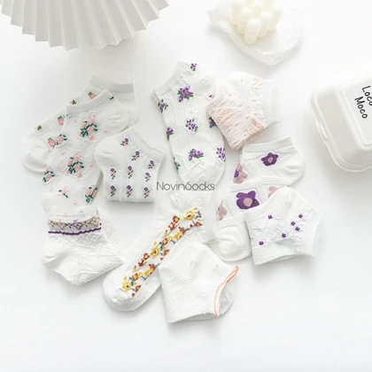 جوراب مچی طرح Flower2