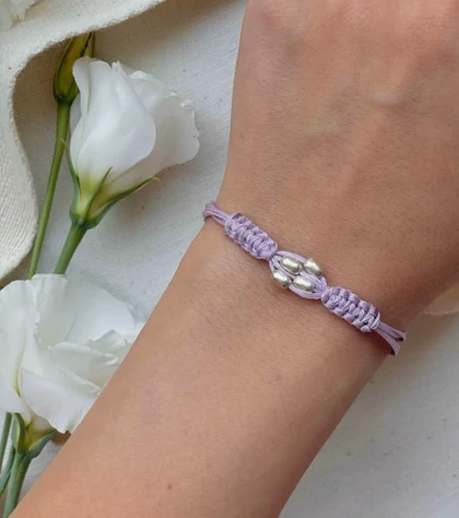 دستبند نقره عشق