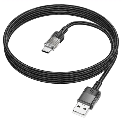 کابل تایپ سی هوکو HOCO مدل U129 Spirit شدت جریان 3 آمپر 1.2 متر