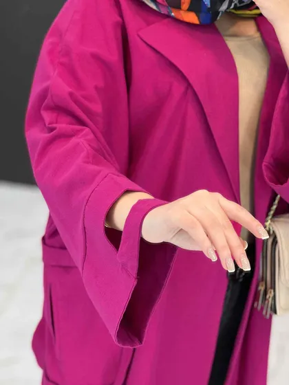 مانتو لینن آستین برش‌دار