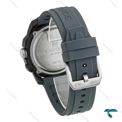 ساعت مردانه نیوی فورس NF7112 بند طوسی NaviForce-7722-G