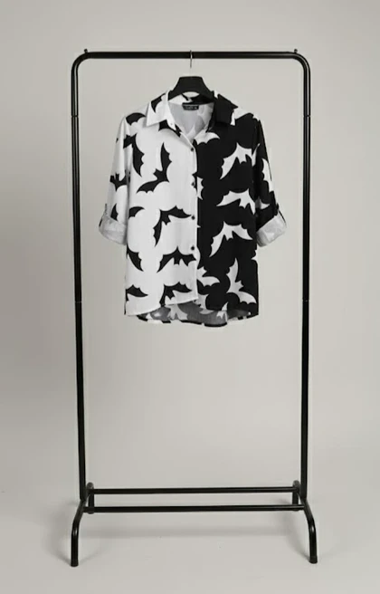 شومیز طرح دار بوگاتی