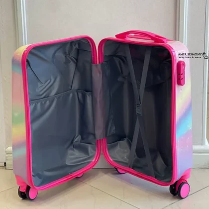 چمدان مسافرتی بچگانه طرح کرومی