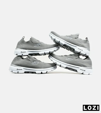 کفش کتانی مردانه و زنانه طوسی اسکیچرز SKECHERS مدل 2162