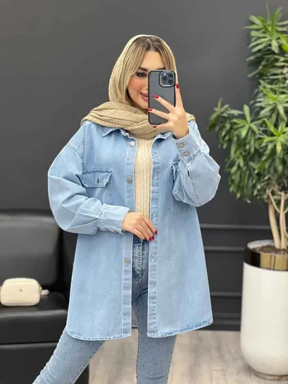 مانتو جین دو جیب