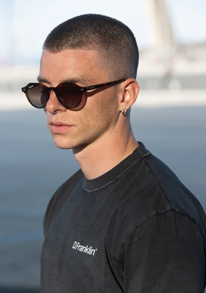 عینک آفتابی دی فرانکلین مدل D.franklin Ultra Light S Round Havana / Brown