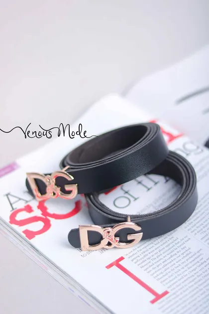 کمربند D&G مشکی مات
