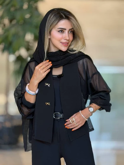 بامبر مشکی جدید زنانه کد MIREL