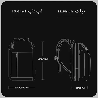 کیف کوله پشتی لپ تاپ 15.6 اینچ اورجینال بنج BANGE 7663