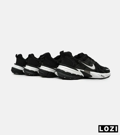 کفش کتانی بزرگ پا مشکی سفید Nike Cushlon V2K مدل 8531