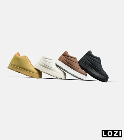 نیم بوت مردانه و زنانه مشکی ورنی UGG مدل 7124