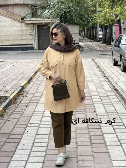 مانتو کتان سلین