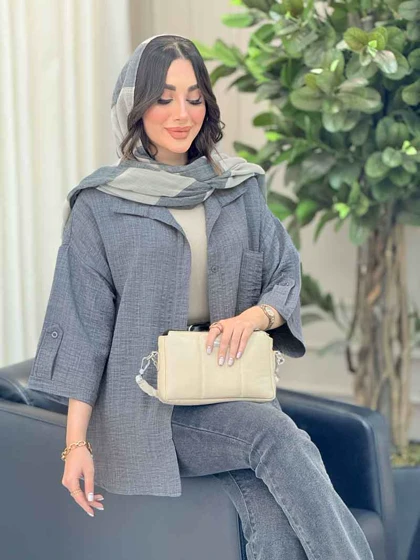 شومیز آستین پاگن ثمین