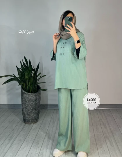 ست مانتو و شلوار هانا