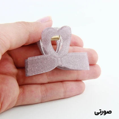 کلیپس دخترانه مدل پاپیون قلبی شاین دار