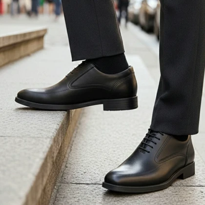 کفش رسمی بندی مردانه مدل Sabalan-مشکی