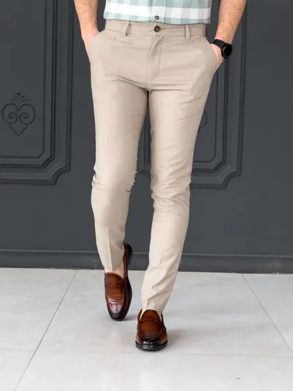شلوار 334 ZARA کرم