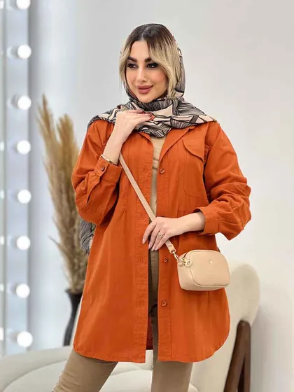 مانتو دو جیب پیله