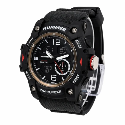 ساعت مردانه هامر مدل 2004 دوزمانه مشکی مدل Hummer-6594-G