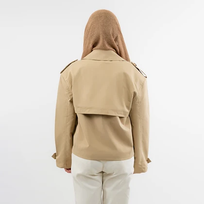 ترنچ کت دبل برست اورسایز زنانه - 62251174