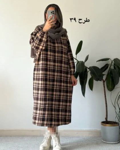 کفتان پشمی چهارخونه دیبا 8