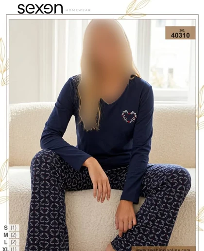 بلوز و شلوار سایز نرمال زنانه sexen کد 40310