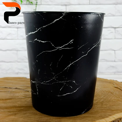 سطل چاپدار گرد گلد کلاسیک