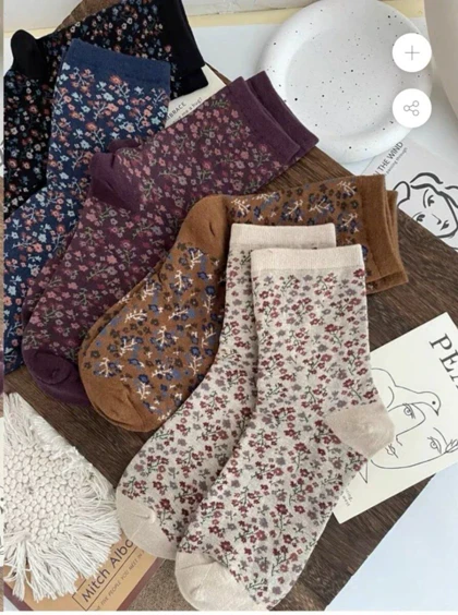 جوراب ساق‌دار گل ریز 1240
