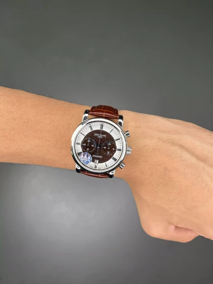 ساعت مچی پتک فیلیپ کورنوگراف صفحه قهوه ای Patek Philippe