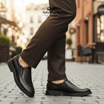 کفش مردانه چرم کلاسیک کد 7059021
