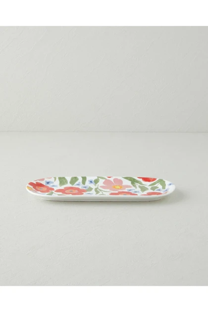 بشقاب قایقی English Home مدل Bright Bloom Bone China - چندرنگ