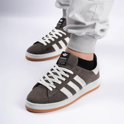 کفش و کتانی مردانه مدل ADIDAS_CAMPUS آدیداس کامپوس رنگ طوسی سفید