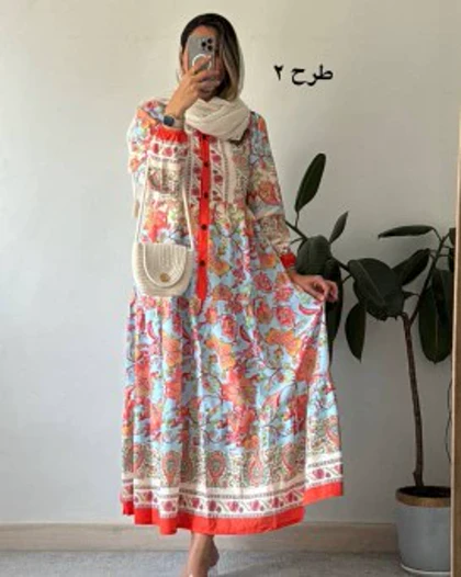 پیراهن ساحلی مزونی فرح