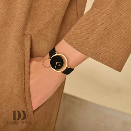 ساعت مچی عقربه ای زنانه دنیش دیزاین (Danish design) مدل IV15Q1271 Pico Black Gold