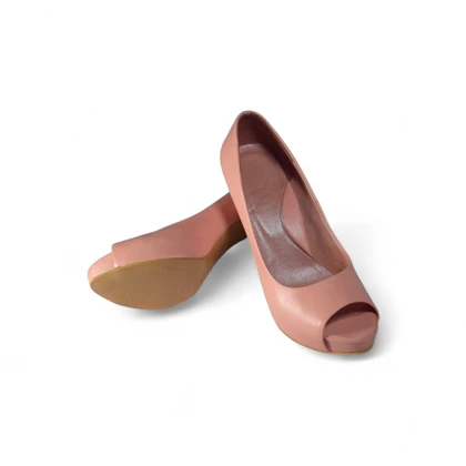 کفش زنانه چرمیران شنلی رنگ صورتی