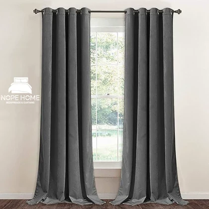 پرده آماده مخمل ویولت