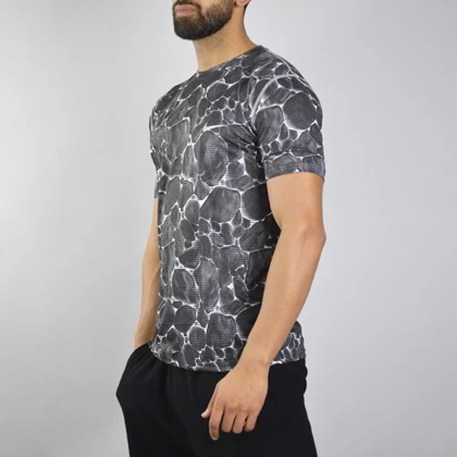 تیشرت ورزشی مردانه نایک مدل GMS-3G1302 طوسی