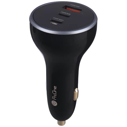 شارژر فندکی فست شارژ ماشین تایپ سی و یو اس بی 160 وات پرووان PCG29
