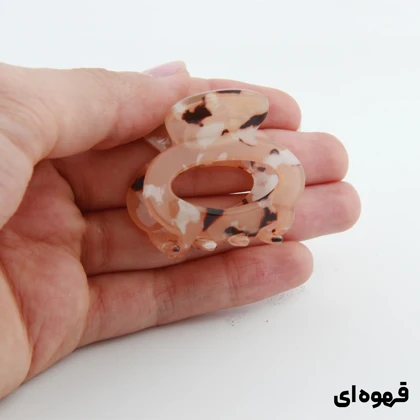 کلیپس دخترانه مدل بند انگشتی طرح بیضی خال‌خالی