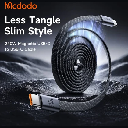 کابل تایپ سی 240 وات مک دودو Mcdodo مدل CA-990 بدنه مگنتی 1 متر