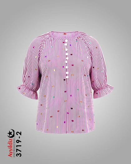 شومیز مجلسی زنانه ترند سایز بزرگ کد 3719