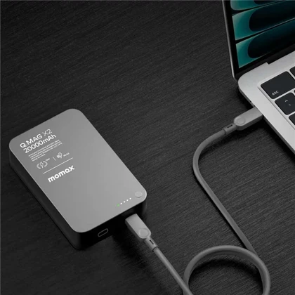 پاوربانک 20000 وایرلس 15 وات و تایپ سی 20 وات مومکس Q.MAG X2 IP133