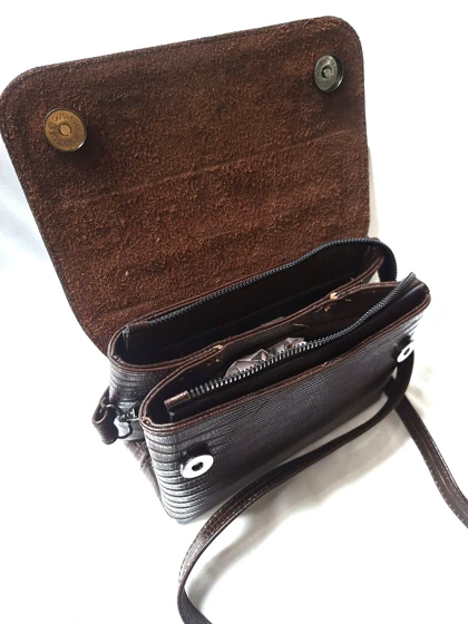 کیف دوشی چرم طبیعی b2