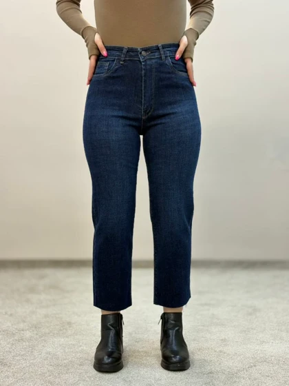 شلوار جین واید کات سورمه ای 8359 ویتا